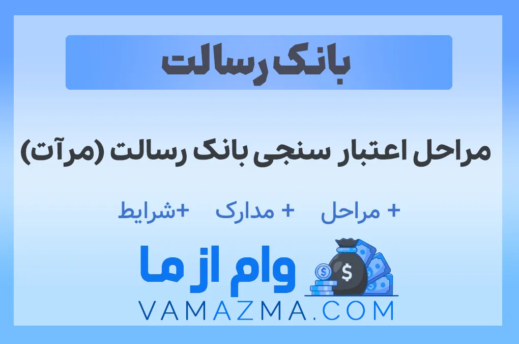 مراحل اعتبار سنجی بانک رسالت (مرآت): آموزش کامل